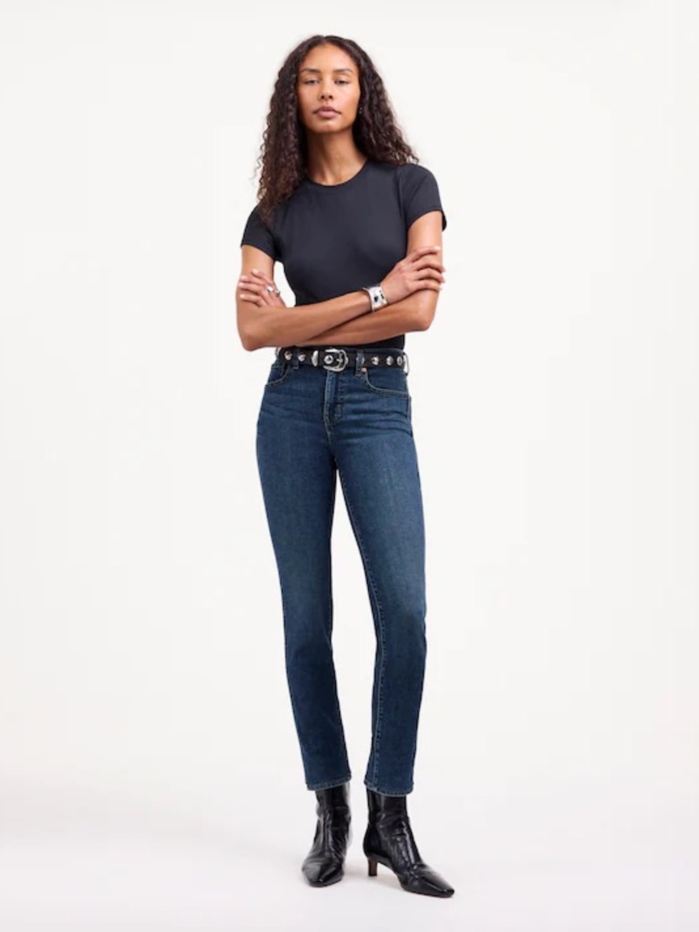 Madewell Stovepipe Jeans in Deming Wash, Sz. 24